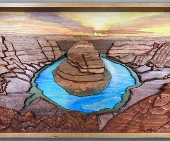 Horse Shoe Bend, Grand Canyon, Shadow Box